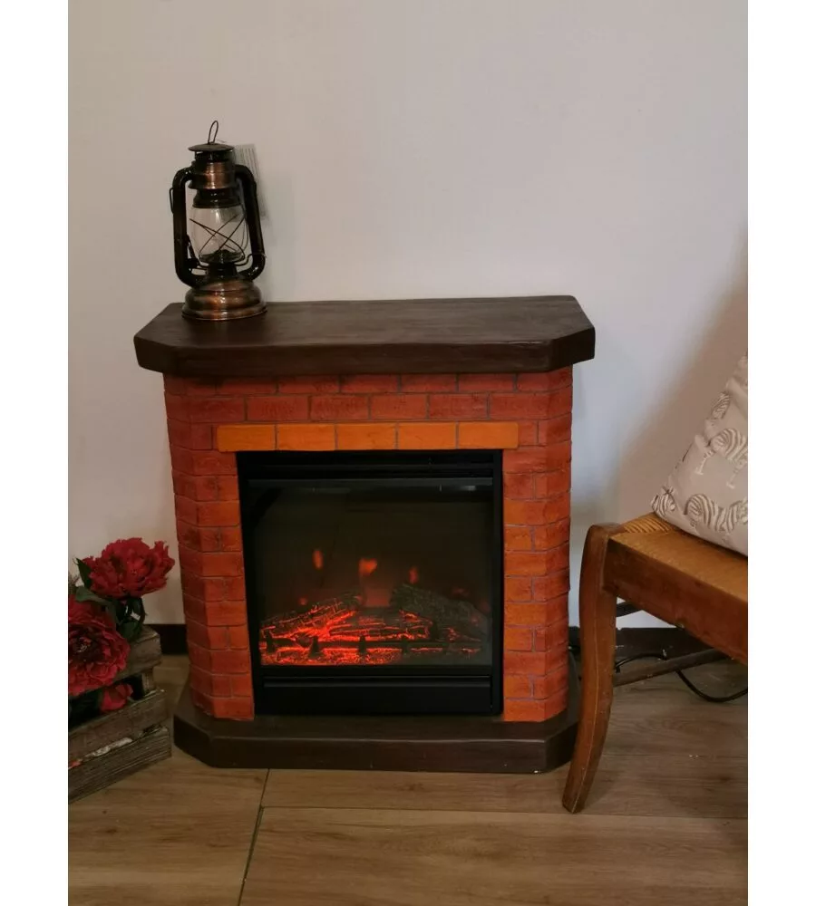 CAMINO ELETTRICO DA PAVIMENTO "BRICCHETTO" MARRONE - 1800 W